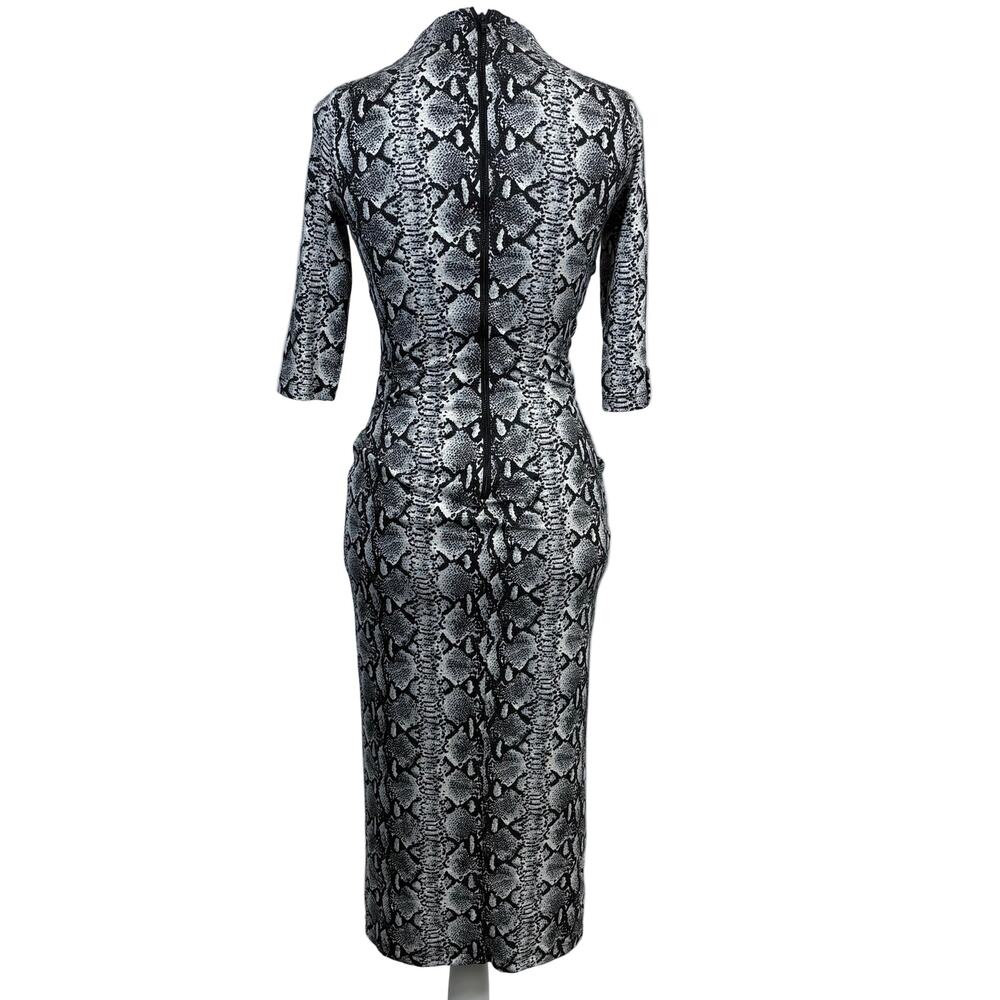 Alice + Olivia Short sleeve snake print dress NWT, size 0 - Picture 3 of 6